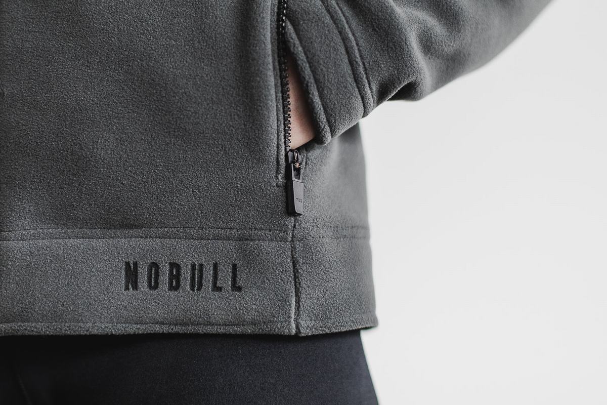 Nobull Arctic Zip-up Women's Jackets Dark Grey | Australia (OF4620)